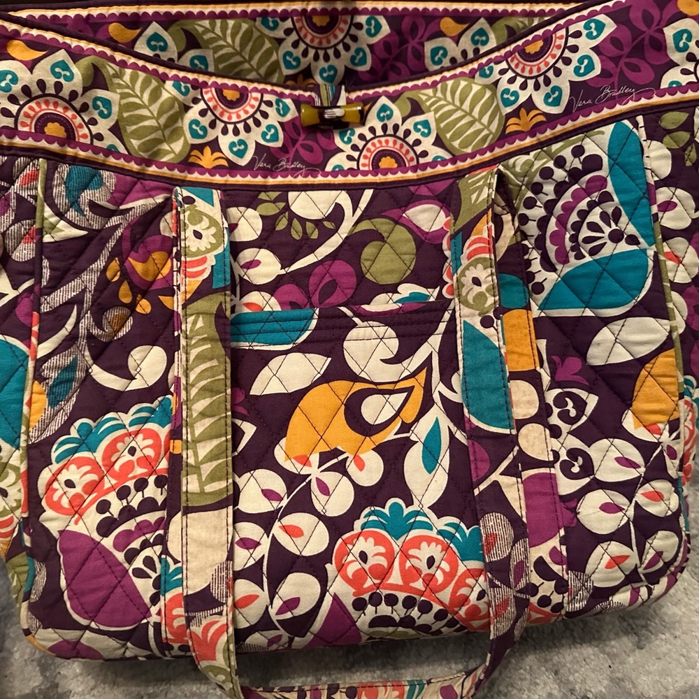 Vera Bradley laptop tote bag.